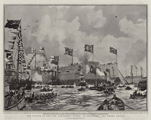 Il varo della nuova corazzata Queen a Devonport